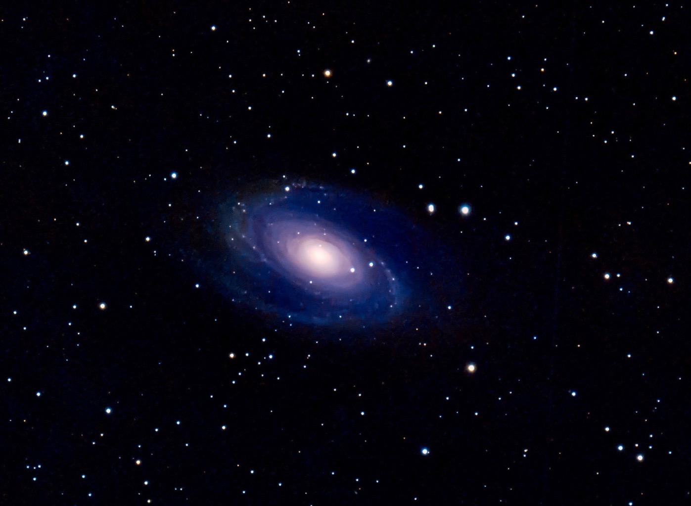“Bode’s Galaxy M81”, this is grand design spiral galaxy, it is about 12 million light years away discovered by German astronomer in 1774.
